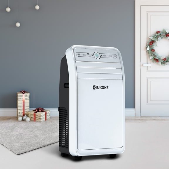 Ukoke USPC01W 11500 BTU Portable Air Conditioner, 4-in-1 AC Unit with Heat, Cool, Dehumidifier and Fan, Smart Room Cooler for 400 Sq. Ft, White.