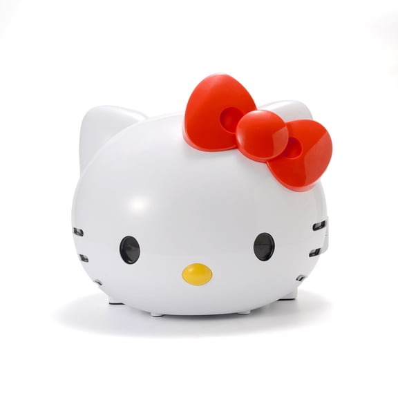 Ukonic Hello Kitty Face-Shaped Mini Fridge Thermoelectric Cooler, 4L, White