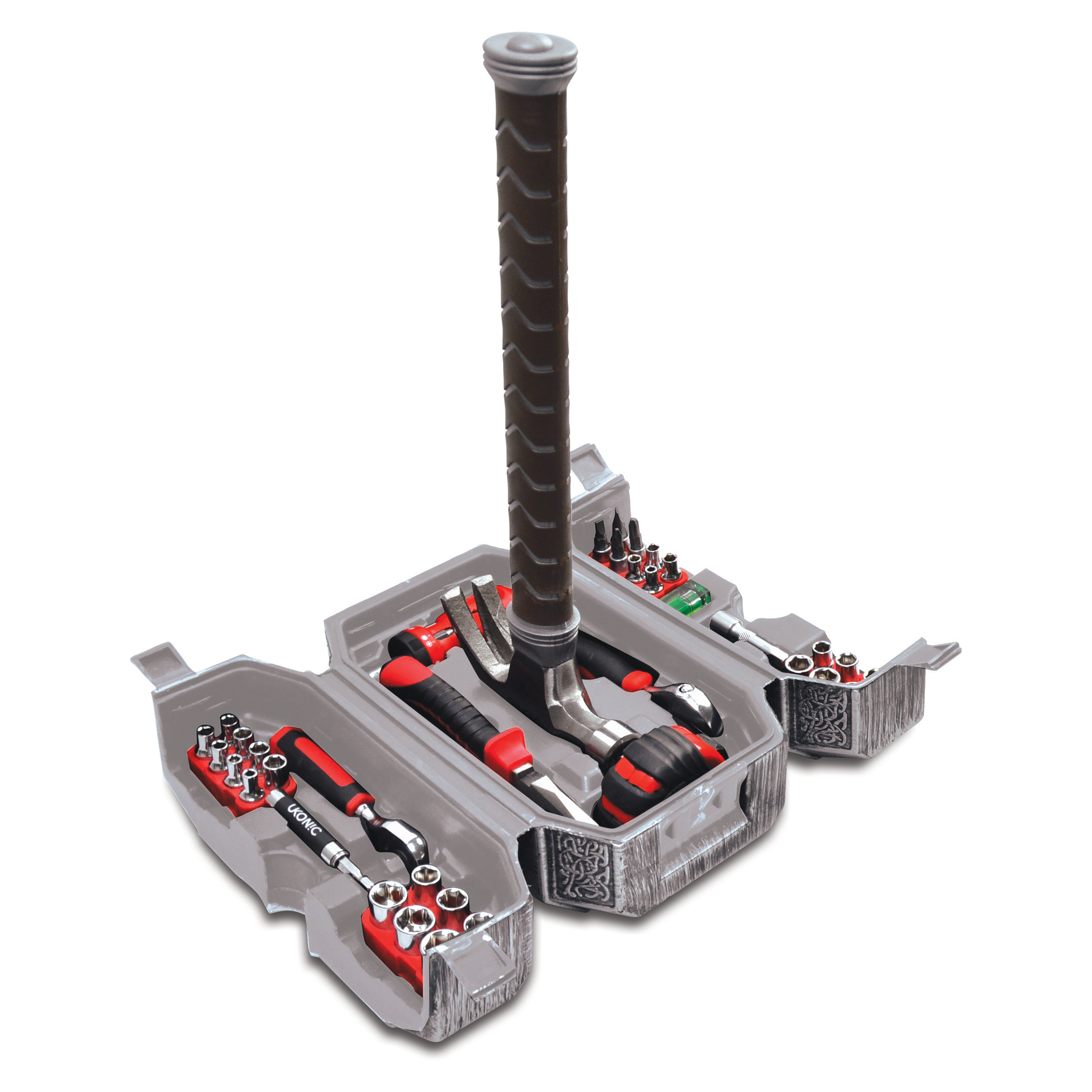 Ukonic Marvel Avengers Thor's Hammer 44 Piece Tool Set - image 1 of 7