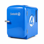 Ukonic Marvel Fantastic Four Retro Mini Fridge, 4L Thermoelectric Cooler, AC/DC Portable Refrigerator for Bedroom, Office & Gaming Room, Holds 6 Cans