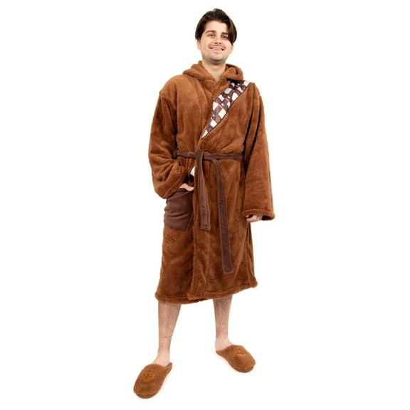 Ukonic Star Wars Chewbacca Robe and Slipper Set for Adults | Large/X-Large Unisex