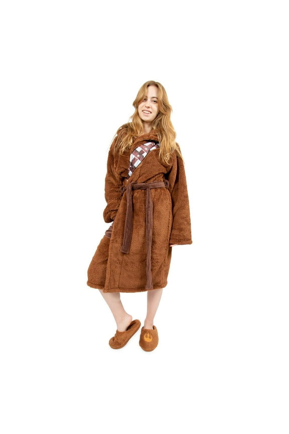 Star Wars Chewbacca Robe and Slipper Set for Adults | Small/Medium Unisex