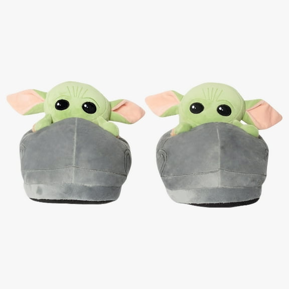 Ukonic Star Wars: The Mandalorian The Child Grogu 3D Slippers | Women 4-6, Kids 2-4 Unisex