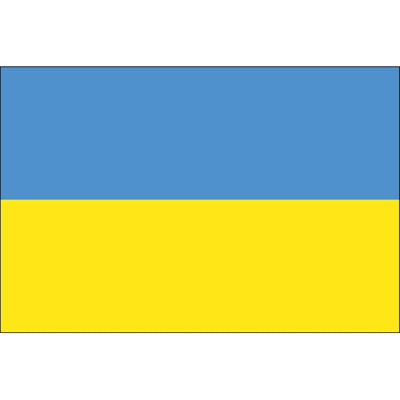 Ukraine 2' x 3' Indoor Polyester Flag