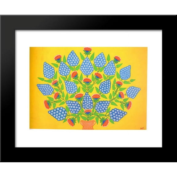 Ukraine Blooming 20x24 Framed Art Print by Primachenko, Maria