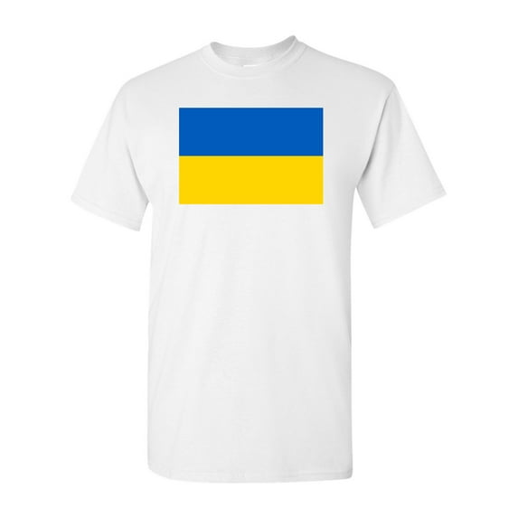 Ukraine Country Flag Adult DT T-Shirt Tee