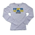 thumbnail image 1 of Ukraine Diving - Olympic Games - Rio - Flag Women's Long Sleeve Grey T-Shirt, 1 of 2