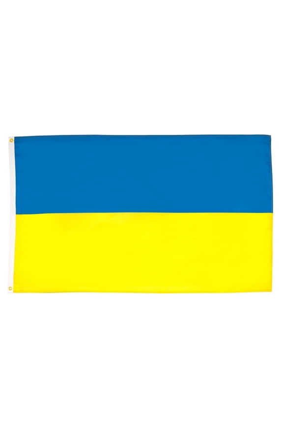 Ukraine Flag 2x3 ft Ukrainian Banner 100D Polyester 2 Grommets