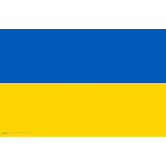 Ukraine Flag Mini Poster 17" x 11"