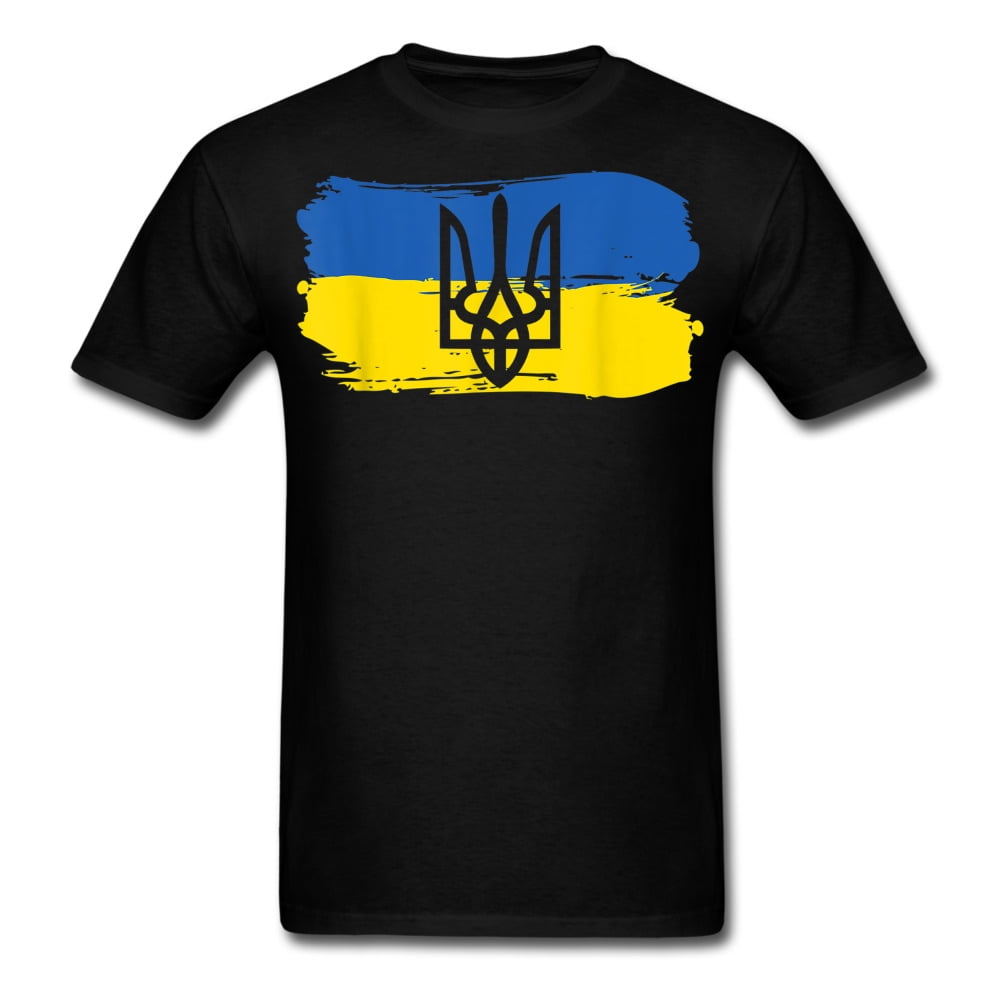 Ukraine Pride Vintage Style Ukrainian Flag Trident Ukraine Heritage T