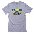 thumbnail image 1 of Ukraine Rugby - Olympic Games - Rio - Flag Men's Grey T-Shirt, 1 of 2
