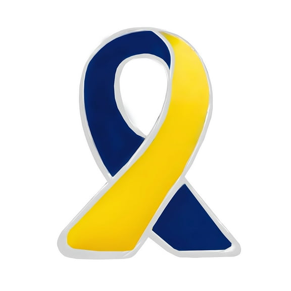 Ukraine Support Blue & Yellow Ribbon Lapel Pins