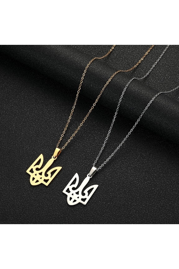 Ukraine Symbols Stainless Steel Pendant Charm  Jewelry