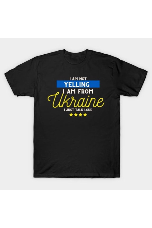 Ukraine Talking Loud Political Statement Protest Graphic, H44019 Unisex T-Shirt, Up to 5XL Available