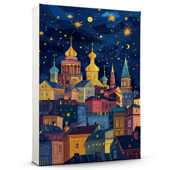 Ukraine Travel Starry Night Canvas Print, Ukraine country Canvas Wall art, Ukraine Map Canvas, Ukraine country Travel Art Picture Print -96AZ1392