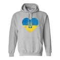 thumbnail image 1 of Ukraine Ukrainian Heart Logo Love Flag Pride DT Sweatshirt Hoodie, 1 of 2