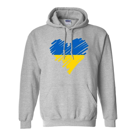 Ukraine Ukrainian Heart Love Flag Pride DT Sweatshirt Hoodie