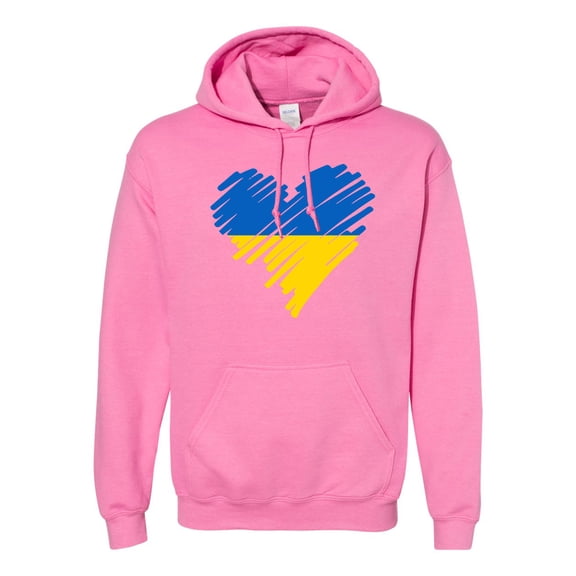 Ukraine Ukrainian Heart Love Flag Pride DT Sweatshirt Hoodie