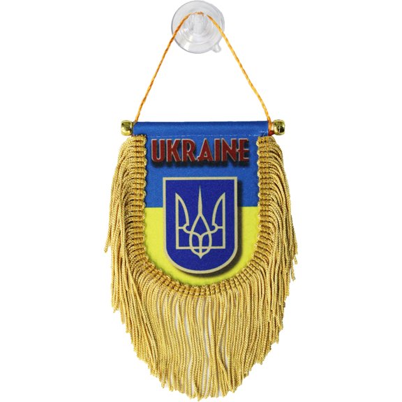 Ukraine Window Hanging Flag (Shield)