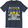 thumbnail image 1 of Ukrainian Dad Just Like A Normal Dad - Father's Day Men's T-Shirt, 1 of 4