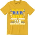 thumbnail image 1 of Ukrainian Dad Just Like A Normal Dad - Father's Day Men's T-Shirt, 1 of 4