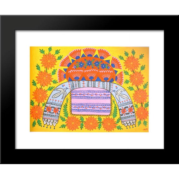 Ukrainian Dough Looks Into Every House 20x24 Framed Art Print by Primachenko,...