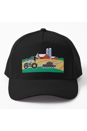 Ukrainian Farmer Towing Service Baseball Cap, Special Forces Tractor Theme, Classic Hat