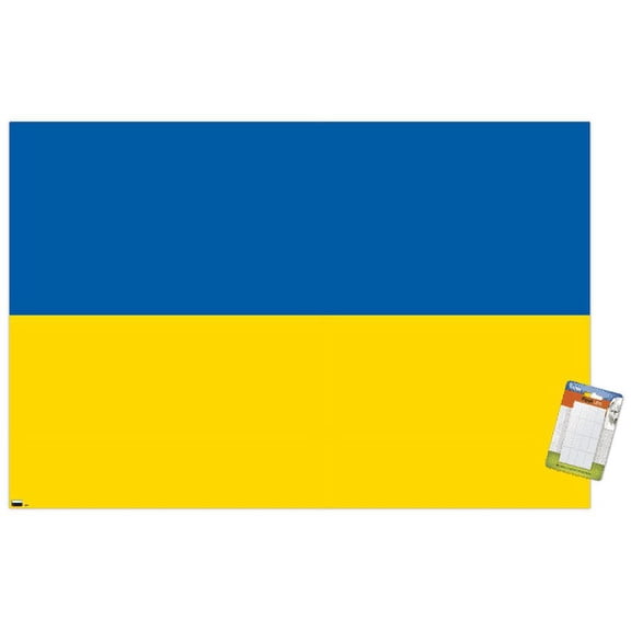 Ukrainian Flag Wall Poster, 22.375" x 34"