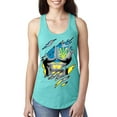 thumbnail image 1 of Ukrainian Muscle Skin Beast Mode Ladies Racerback Tank Top, Tahiti Blue, Small, 1 of 4