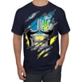 thumbnail image 1 of Ukrainian Muscle Skin Beast Mode Men's Graphic T-Shirt, Navy, XX-Large, 1 of 4