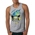 thumbnail image 1 of Ukrainian Muscle Skin Beast Mode Mens Graphic Tank Top, Heather Grey, XX-Large, 1 of 4