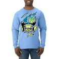 thumbnail image 1 of Ukrainian Muscle Skin Beast Mode Mens Long Sleeve Shirt, Light Blue, Medium, 1 of 4