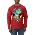 thumbnail image 1 of Ukrainian Muscle Skin Beast Mode Mens Long Sleeve Shirt, Red, XX-Large, 1 of 4