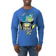 thumbnail image 1 of Ukrainian Muscle Skin Beast Mode Mens Long Sleeve Shirt, Royal, X-Large, 1 of 4