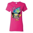 thumbnail image 1 of Ukrainian Muscle Skin Beast Mode Womens Graphic T-Shirt, Fuschia, Large, 1 of 4