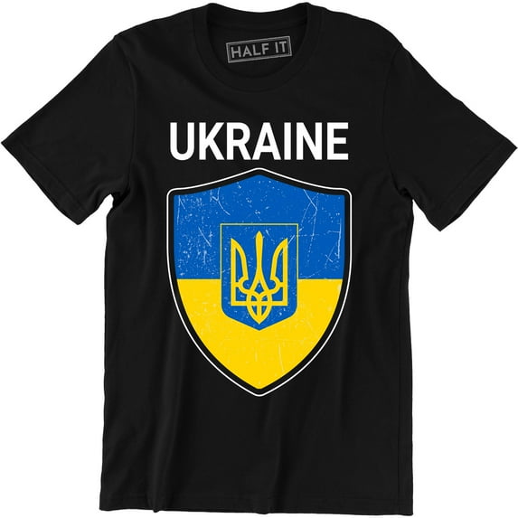 Ukrainian National Trident Ukraine Heritage National Day Mens T-Shirt