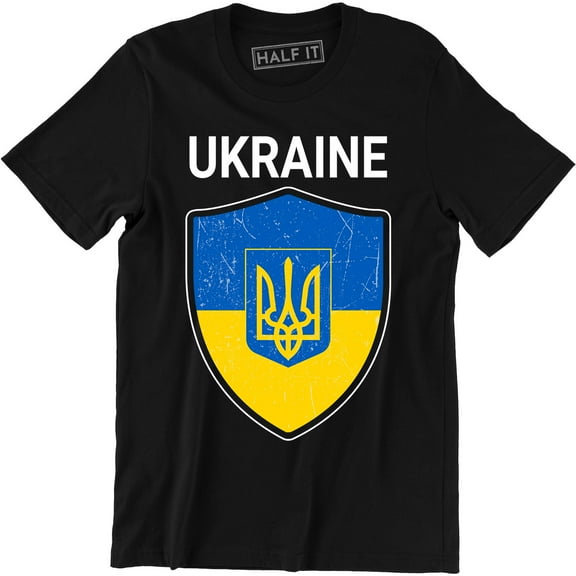 Ukrainian National Trident Ukraine Heritage National Day Mens T-Shirt