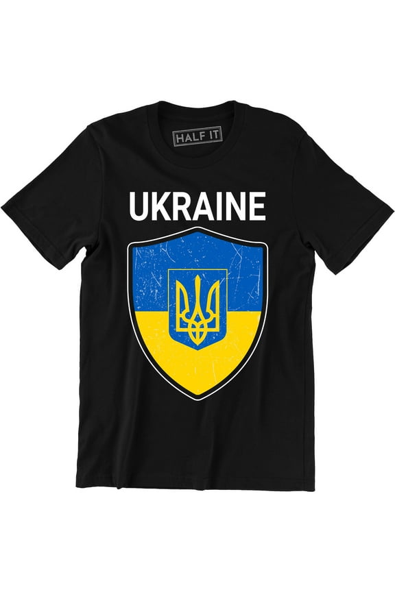 Ukrainian National Trident Ukraine Heritage National Day Mens T-Shirt