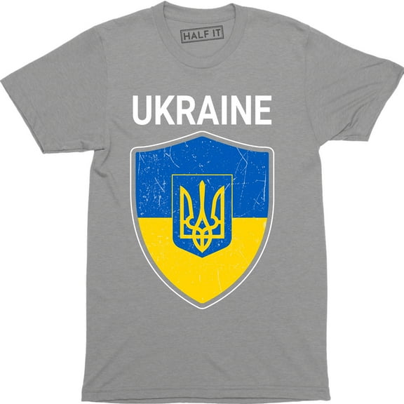 Ukrainian National Trident Ukraine Heritage National Day Mens T-Shirt