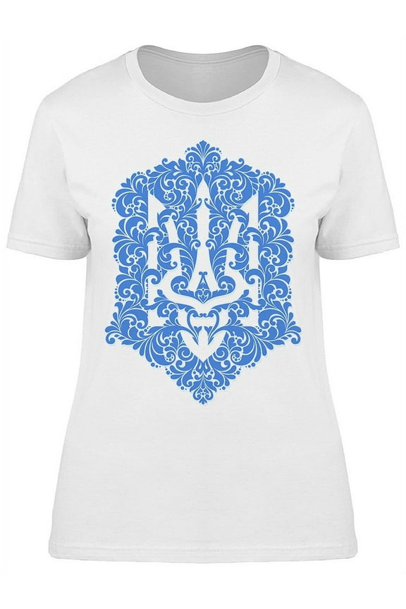 Ukrainian Pattern Trident T-Shirt Women -Image by Shutterstock, Female Small