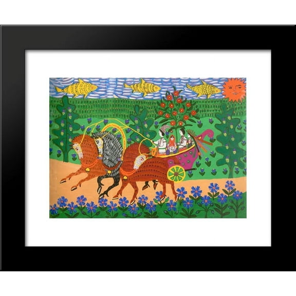 Ukrainian Wedding 20x24 Framed Art Print by Primachenko, Maria
