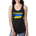 thumbnail image 1 of Ukranian Strong Vintage Ladies Racerback Tank Top, Black, Small, 1 of 4