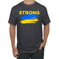 thumbnail image 1 of Ukranian Strong Vintage Men's Graphic T-Shirt, Charcoal, Small, 1 of 4