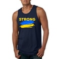 thumbnail image 1 of Ukranian Strong Vintage Mens Graphic Tank Top, Navy, Small, 1 of 4