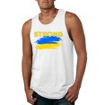 thumbnail image 1 of Ukranian Strong Vintage Mens Graphic Tank Top, White, Medium, 1 of 4
