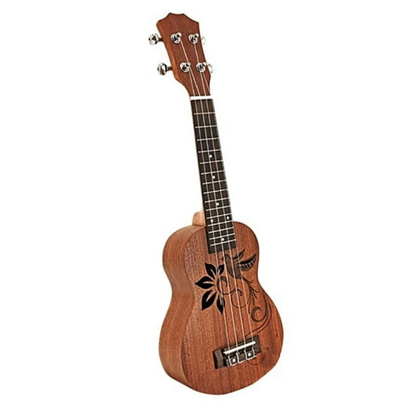 Ukulele 21 Inch Ukulele Kids Ukuleles Beginner Ukuleles Classical Instrument for Kids Beginners Students Adult Best Gift,1 x ukulele,Black & Dark Brown
