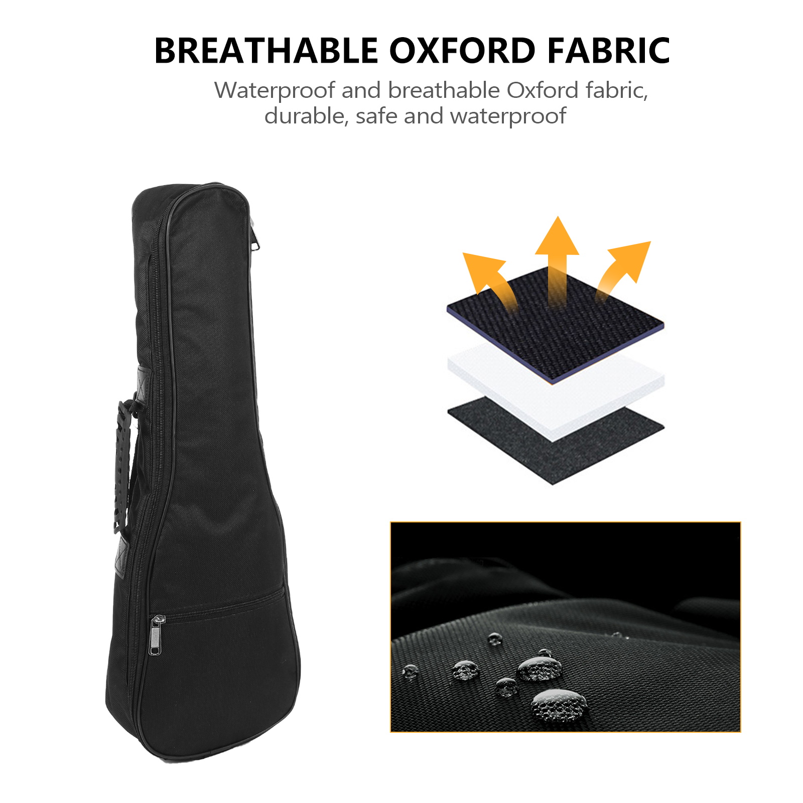 Ukulele Bag Guitar Case Padded Mini Cases Instrument String Storage Strap Thick Sponge Concert