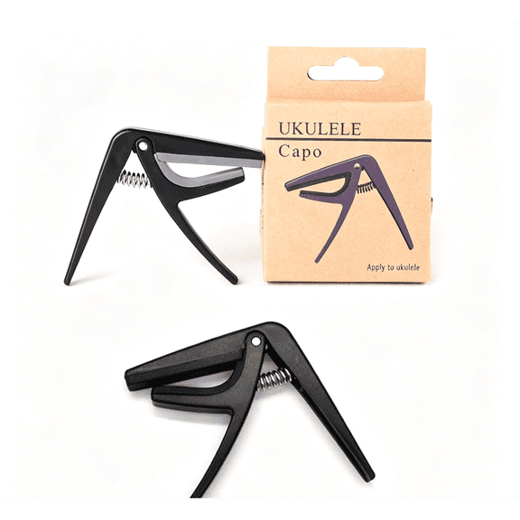 Ukulele Capo, Single Hand Clamp Capo for 4 String Ukulele, Portable Musical Instrument Accessory