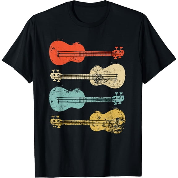 Ukulele Colorful Pineapple Hawaiian Uke Shirt T-Shirt