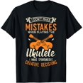 thumbnail image 1 of Ukulele Four String Instrument Lover T-Shirt men and women can wear,black,white,creative gift, 1 of 4